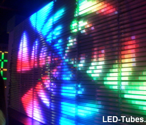 LED Grafik Tubes als Display Aufbau