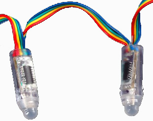 LED RGB Pixel als LED Kette fertig aufgebaute Module